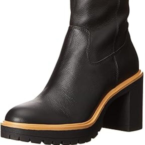 Dolce Vita 10 Corry H2O Waterproof Leather Boots Onyx - Picture 2 of 4